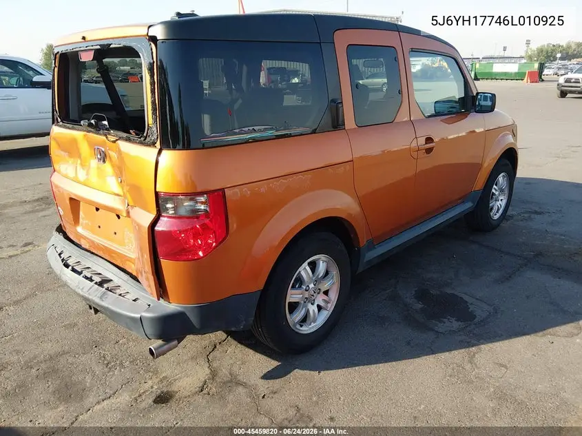2006 Honda Element Ex-P VIN: 5J6YH17746L010925 Lot: 45459820