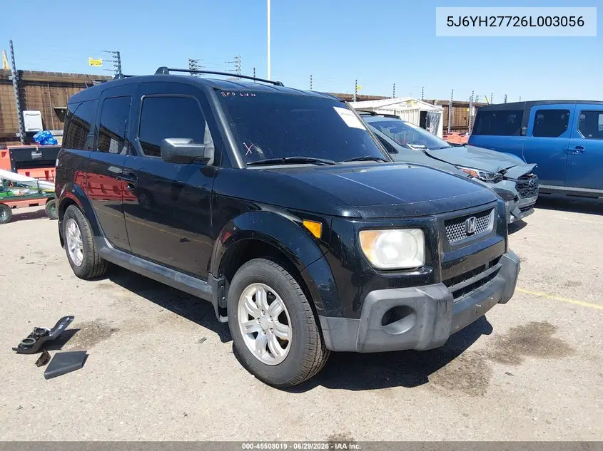 2006 Honda Element Ex-P VIN: 5J6YH27726L003056 Lot: 45508019