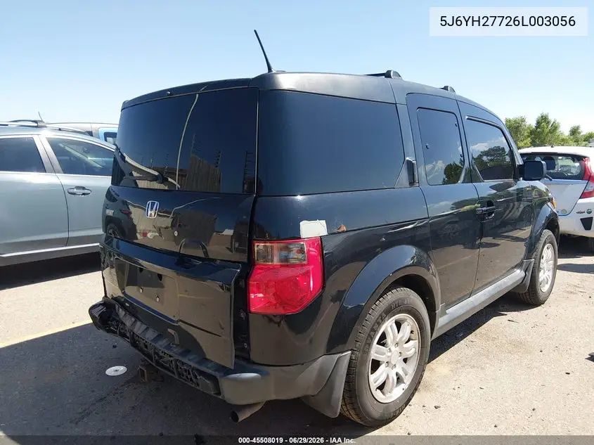 2006 Honda Element Ex-P VIN: 5J6YH27726L003056 Lot: 45508019