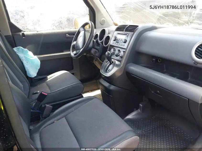 2006 Honda Element Ex-P VIN: 5J6YH18786L011994 Lot: 45527530