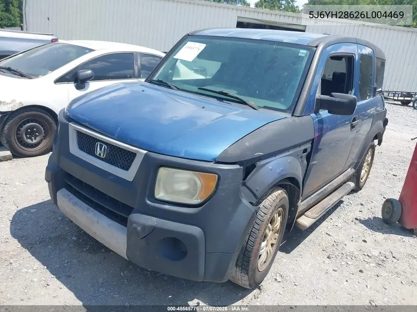 2006 Honda Element Ex VIN: 5J6YH28626L004469 Lot: 45565775