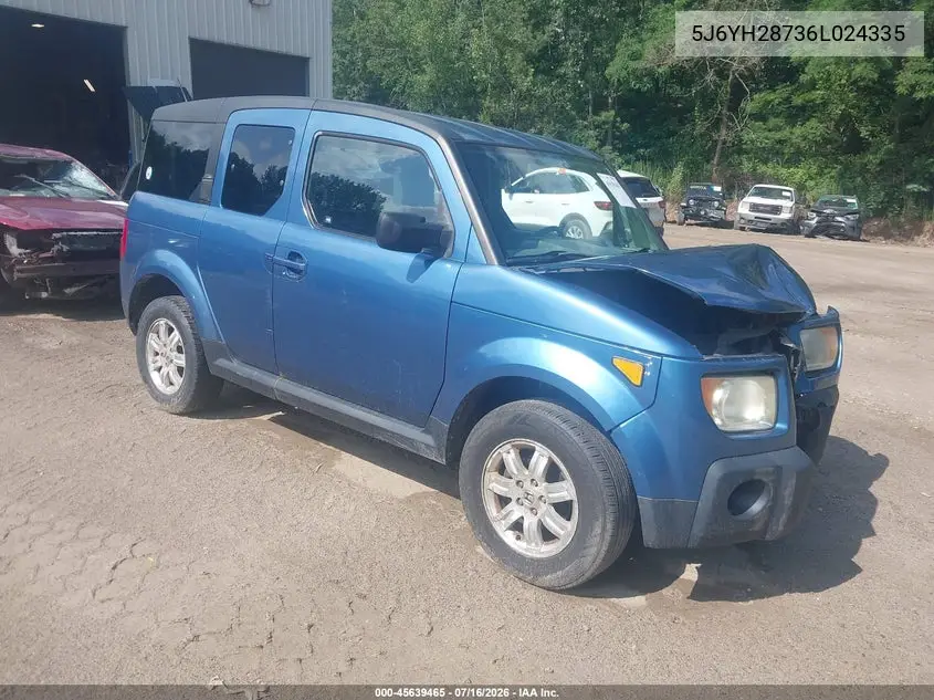 2006 Honda Element Ex-P VIN: 5J6YH28736L024335 Lot: 45639465