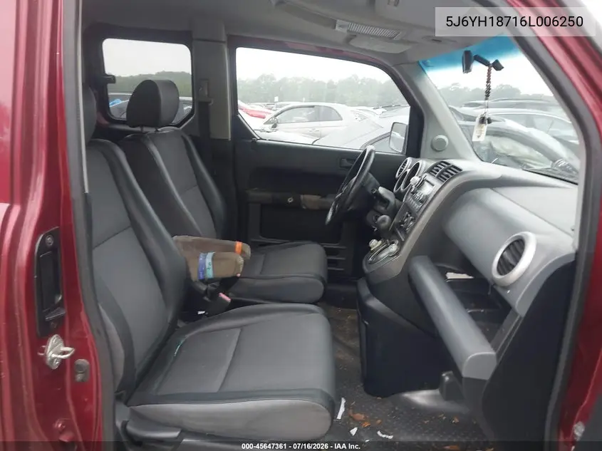 2006 Honda Element Ex-P VIN: 5J6YH18716L006250 Lot: 45647361
