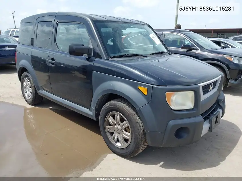 2006 Honda Element Ex VIN: 5J6YH18636L015281 Lot: 45667742