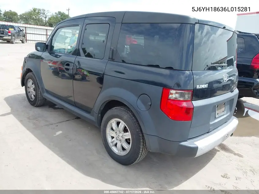 2006 Honda Element Ex VIN: 5J6YH18636L015281 Lot: 45667742