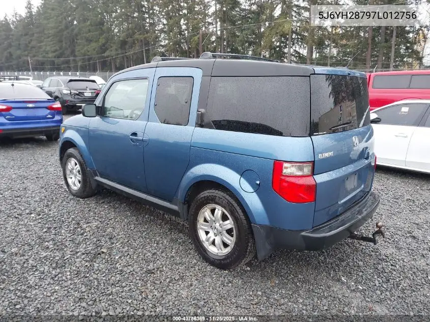 5J6YH28797L012756 2007 Honda Element Ex