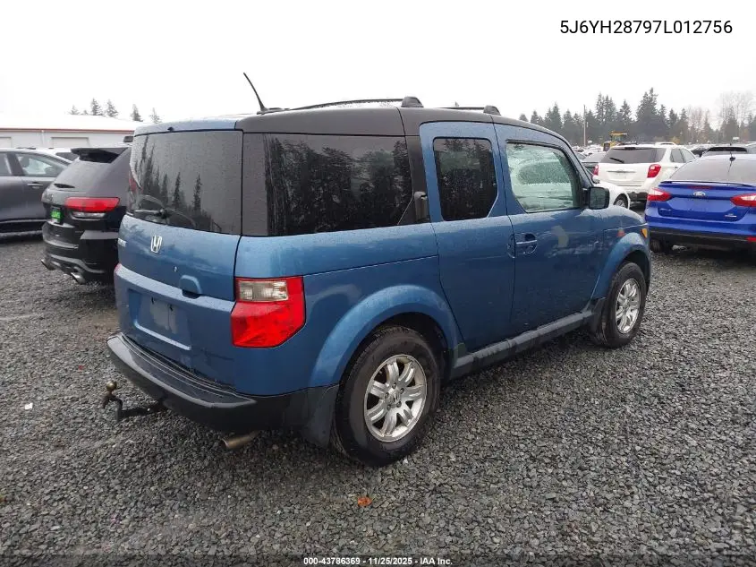 5J6YH28797L012756 2007 Honda Element Ex