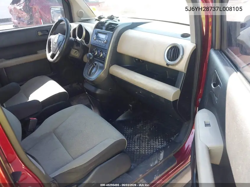 2007 Honda Element Ex VIN: 5J6YH28737L008105 Lot: 45295495