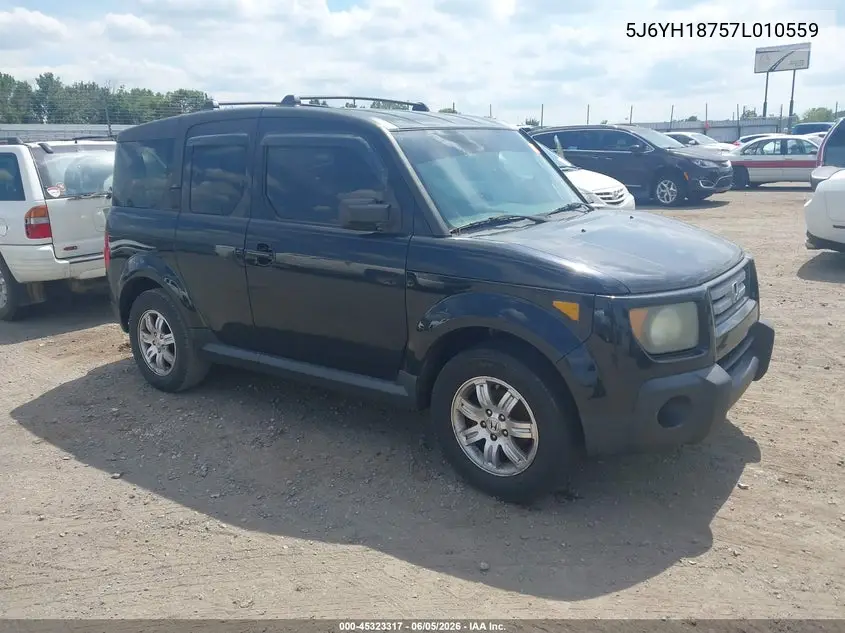 2007 Honda Element Ex VIN: 5J6YH18757L010559 Lot: 45323317