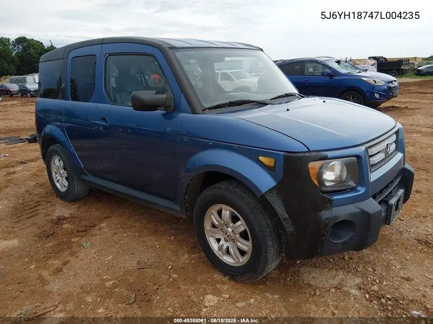 2007 Honda Element Ex VIN: 5J6YH18747L004235 Lot: 45388061
