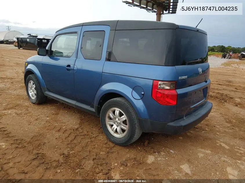 2007 Honda Element Ex VIN: 5J6YH18747L004235 Lot: 45388061