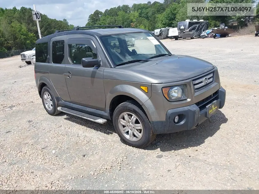 2007 Honda Element Ex VIN: 5J6YH287X7L004097 Lot: 45395093
