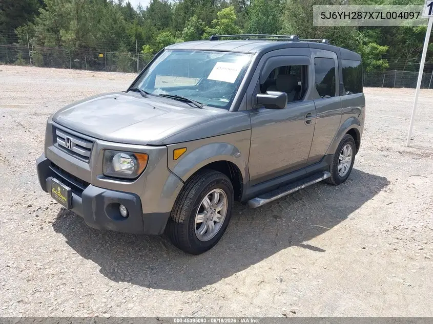 2007 Honda Element Ex VIN: 5J6YH287X7L004097 Lot: 45395093
