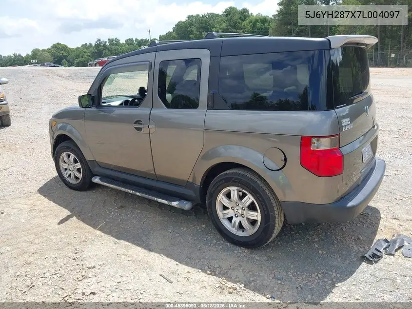 2007 Honda Element Ex VIN: 5J6YH287X7L004097 Lot: 45395093