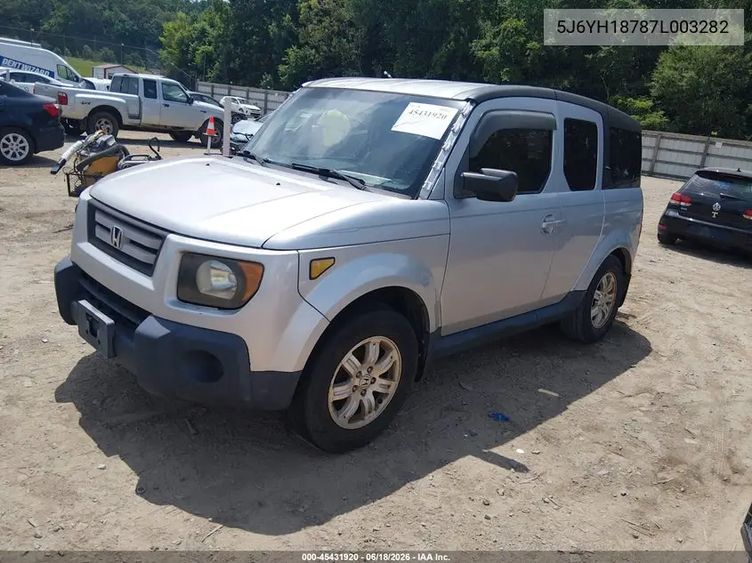 2007 Honda Element Ex VIN: 5J6YH18787L003282 Lot: 45431920