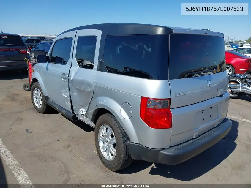 2007 Honda Element Ex VIN: 5J6YH18757L007533 Lot: 45438452