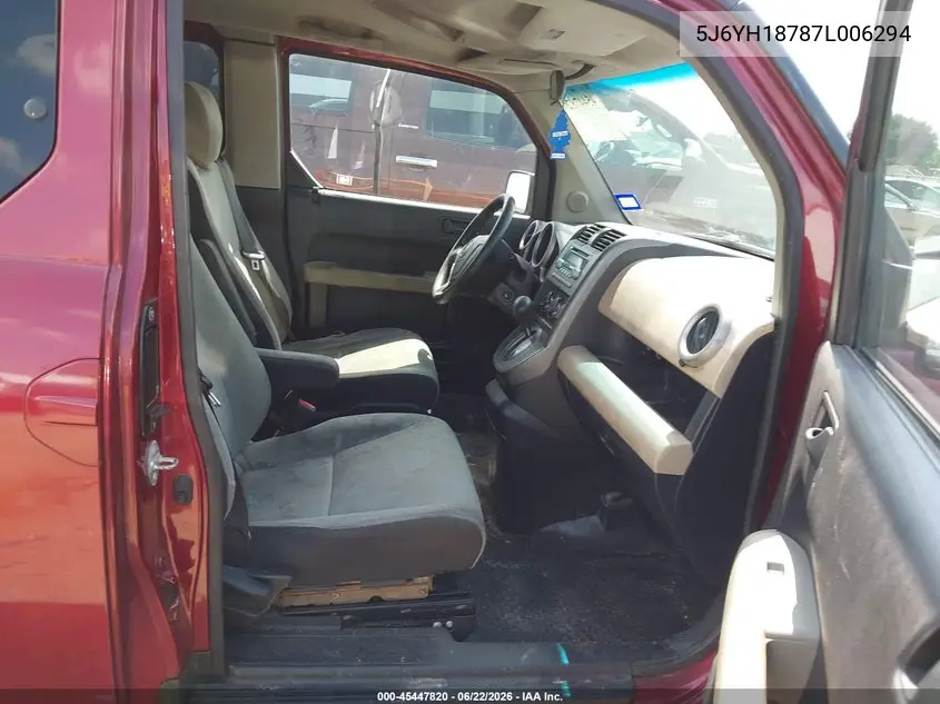 2007 Honda Element Ex VIN: 5J6YH18787L006294 Lot: 45447820