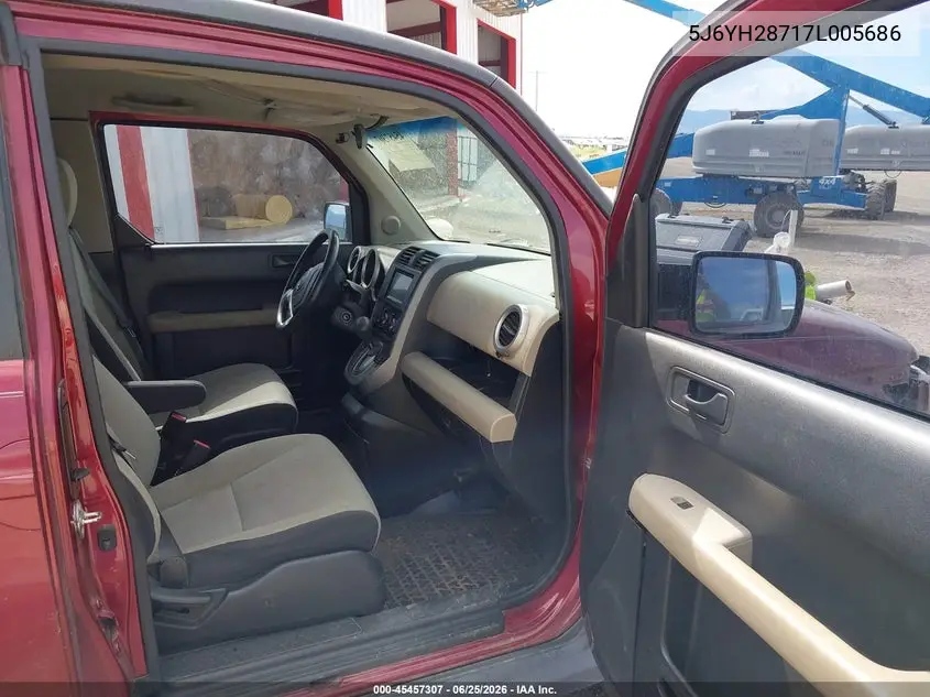 2007 Honda Element Ex VIN: 5J6YH28717L005686 Lot: 45457307