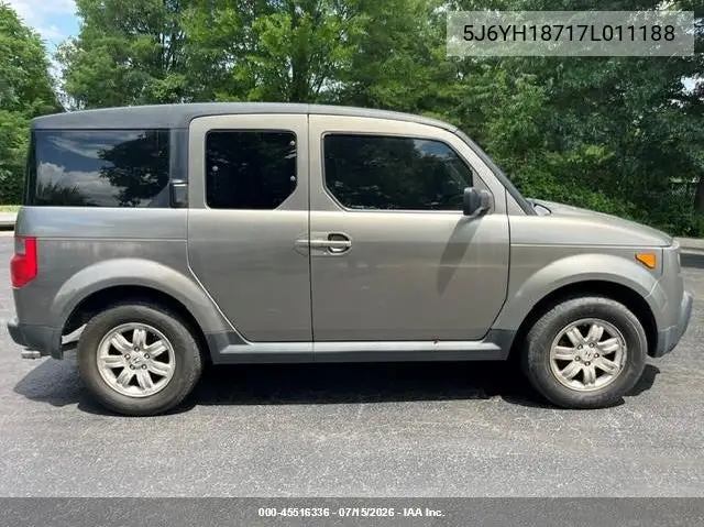 2007 Honda Element Ex VIN: 5J6YH18717L011188 Lot: 45516336