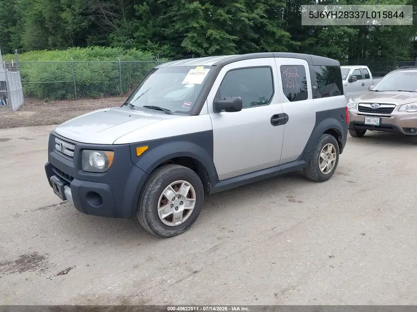 2007 Honda Element Lx VIN: 5J6YH28337L015844 Lot: 45622511