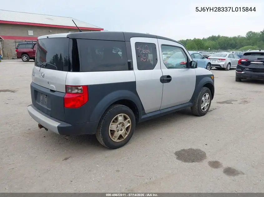2007 Honda Element Lx VIN: 5J6YH28337L015844 Lot: 45622511
