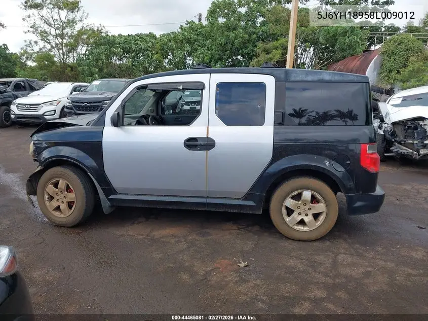 2008 Honda Element Sc VIN: 5J6YH18958L009012 Lot: 44465081