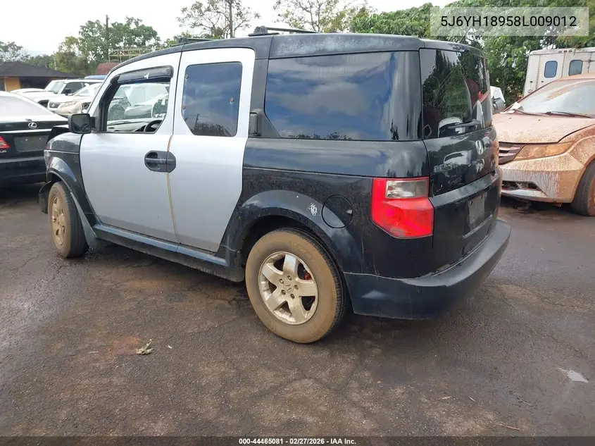 2008 Honda Element Sc VIN: 5J6YH18958L009012 Lot: 44465081