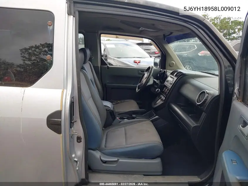 2008 Honda Element Sc VIN: 5J6YH18958L009012 Lot: 44465081