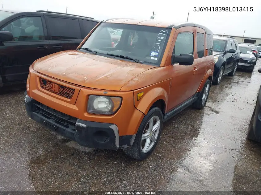 2008 Honda Element Lx VIN: 5J6YH18398L013415 Lot: 45377873