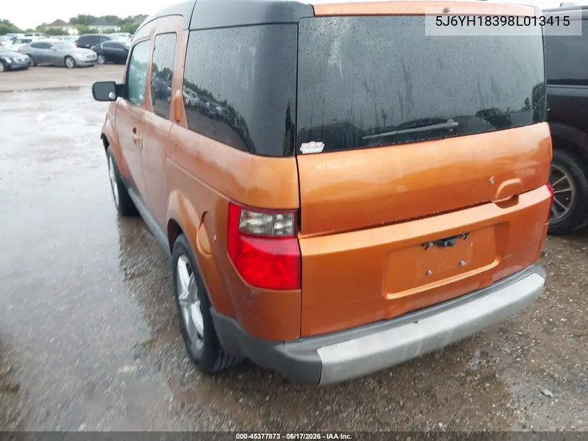 2008 Honda Element Lx VIN: 5J6YH18398L013415 Lot: 45377873
