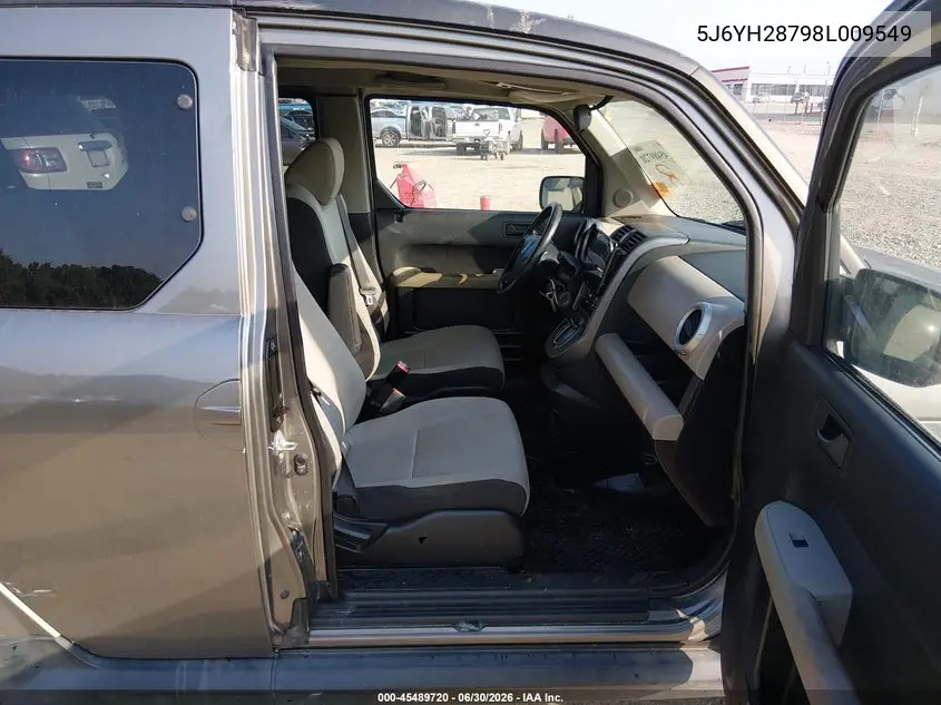 2008 Honda Element Ex VIN: 5J6YH28798L009549 Lot: 45489720