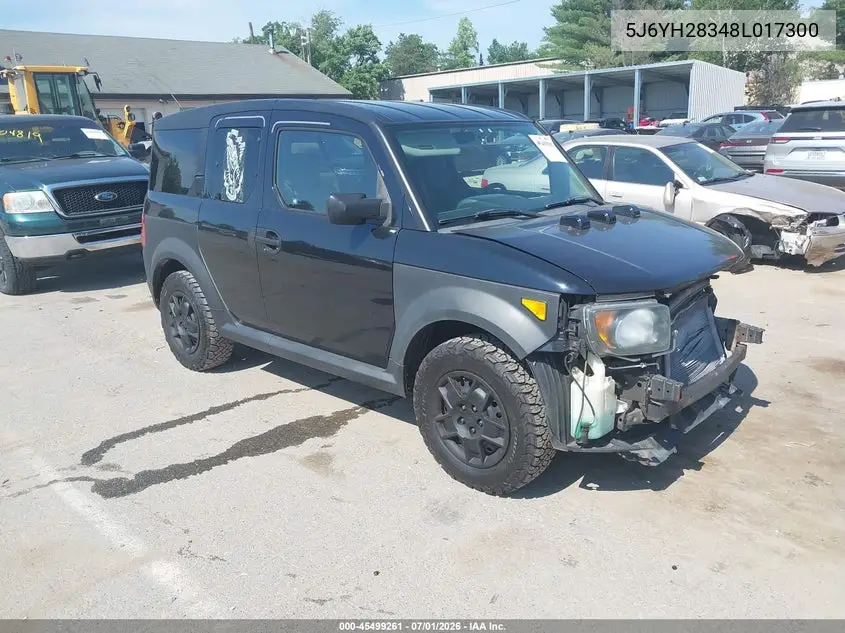 2008 Honda Element Lx VIN: 5J6YH28348L017300 Lot: 45499261
