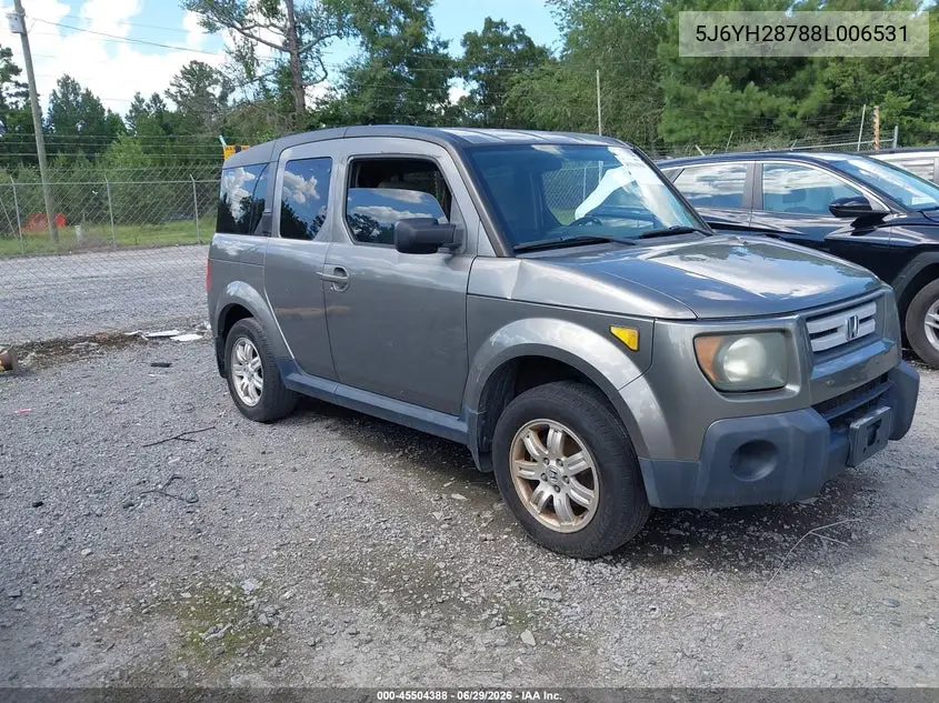 2008 Honda Element Ex VIN: 5J6YH28788L006531 Lot: 45504388