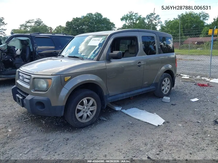 2008 Honda Element Ex VIN: 5J6YH28788L006531 Lot: 45504388