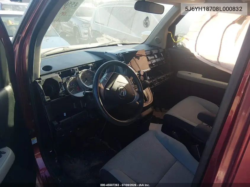2008 Honda Element Ex VIN: 5J6YH18708L000832 Lot: 45507263