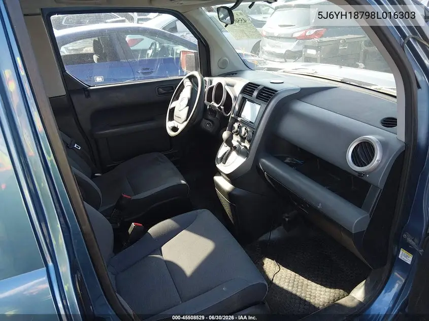 2008 Honda Element Ex VIN: 5J6YH18798L016303 Lot: 45508529