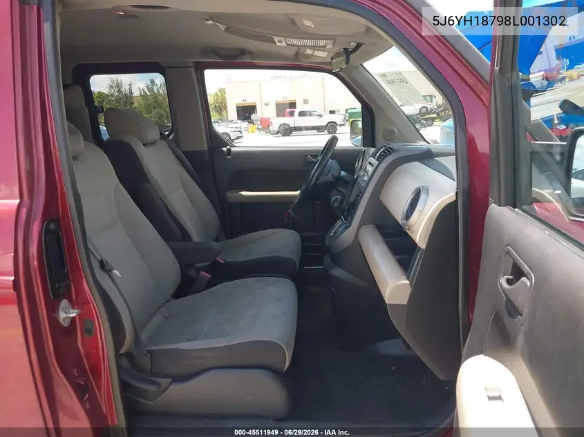 2008 Honda Element Ex VIN: 5J6YH18798L001302 Lot: 45511949