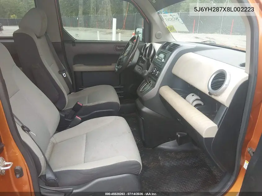 2008 Honda Element Ex VIN: 5J6YH287X8L002223 Lot: 45528263