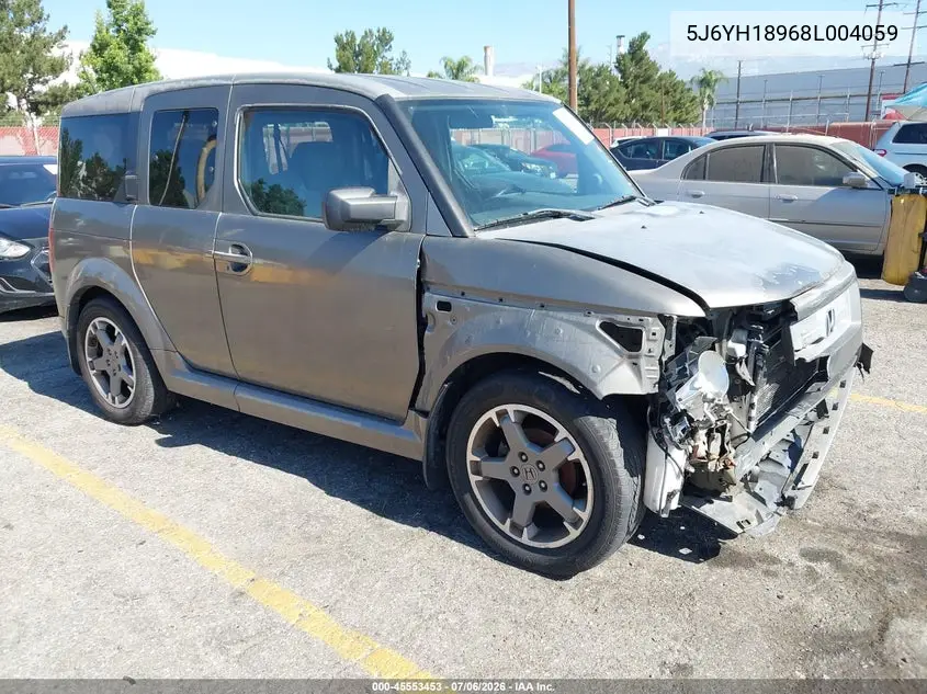 2008 Honda Element Sc VIN: 5J6YH18968L004059 Lot: 45553453