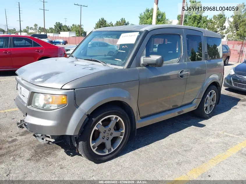 2008 Honda Element Sc VIN: 5J6YH18968L004059 Lot: 45553453
