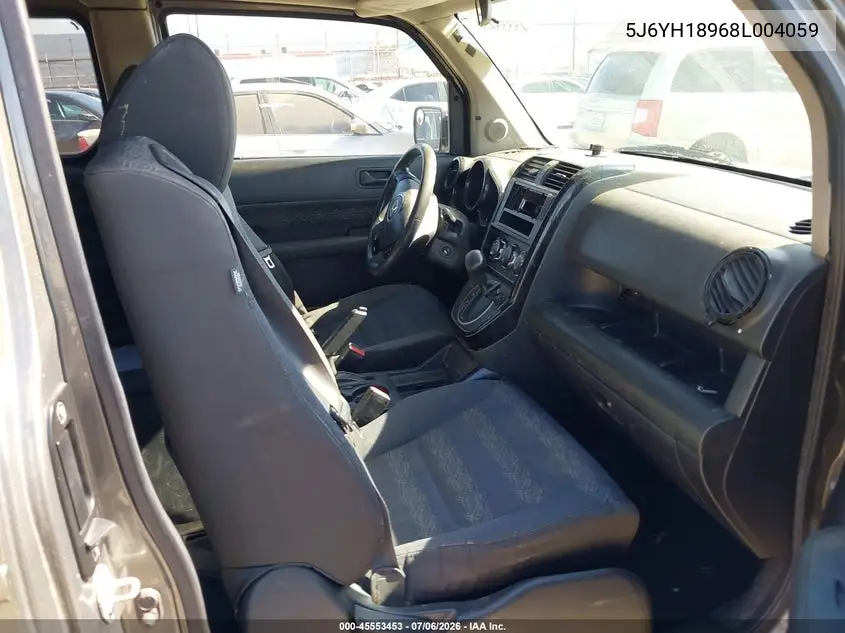 2008 Honda Element Sc VIN: 5J6YH18968L004059 Lot: 45553453
