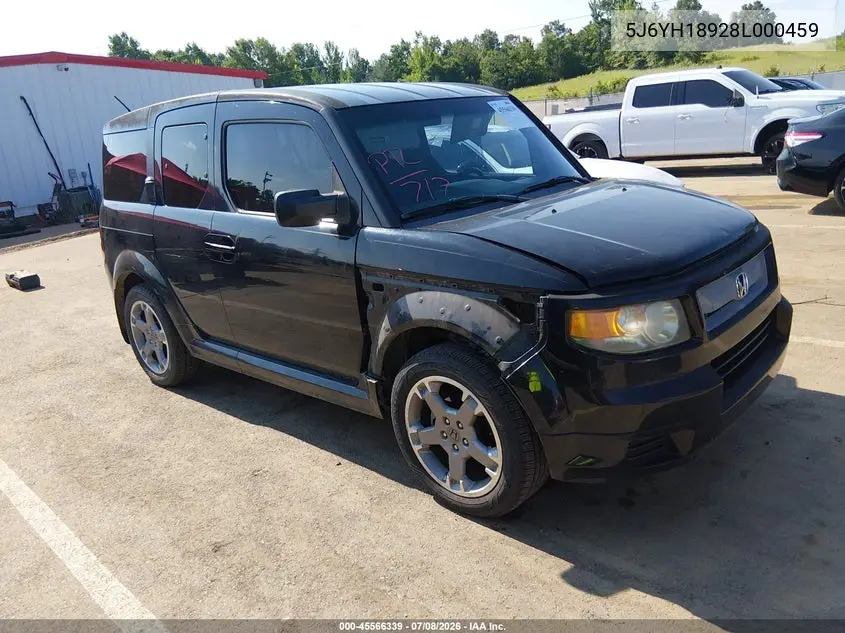 2008 Honda Element Sc VIN: 5J6YH18928L000459 Lot: 45566339