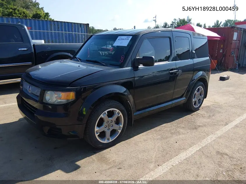 2008 Honda Element Sc VIN: 5J6YH18928L000459 Lot: 45566339
