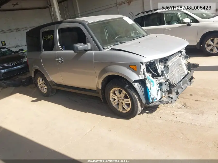 2008 Honda Element Ex VIN: 5J6YH28708L005423 Lot: 45567379