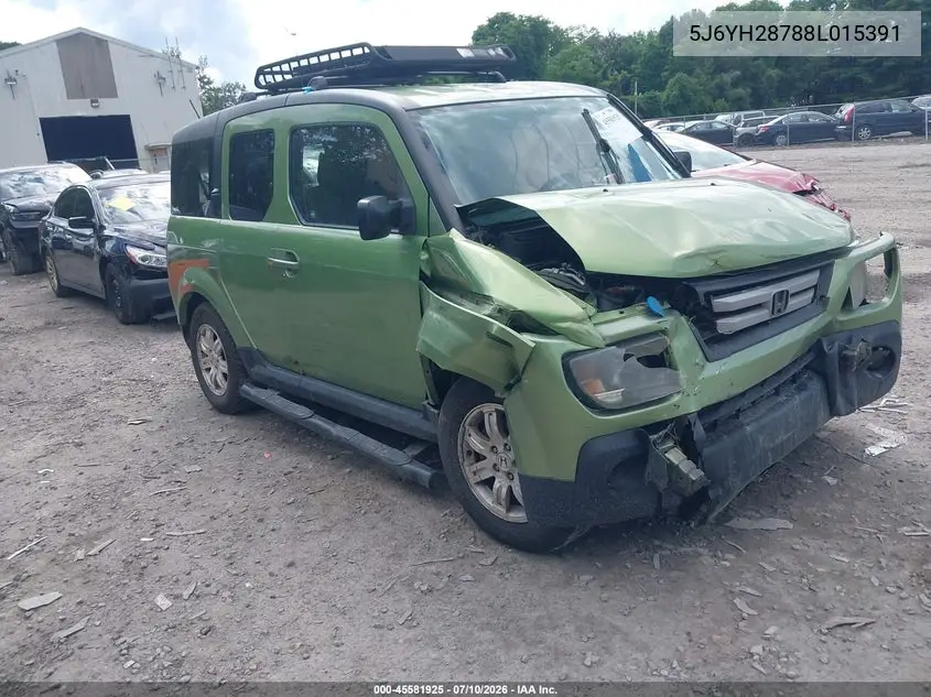 2008 Honda Element Ex VIN: 5J6YH28788L015391 Lot: 45581925