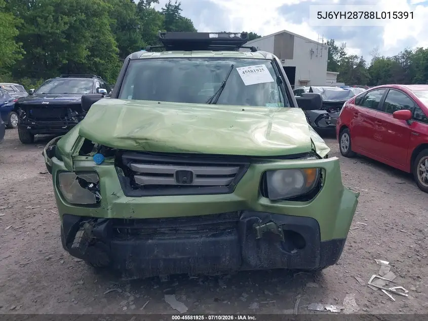 2008 Honda Element Ex VIN: 5J6YH28788L015391 Lot: 45581925
