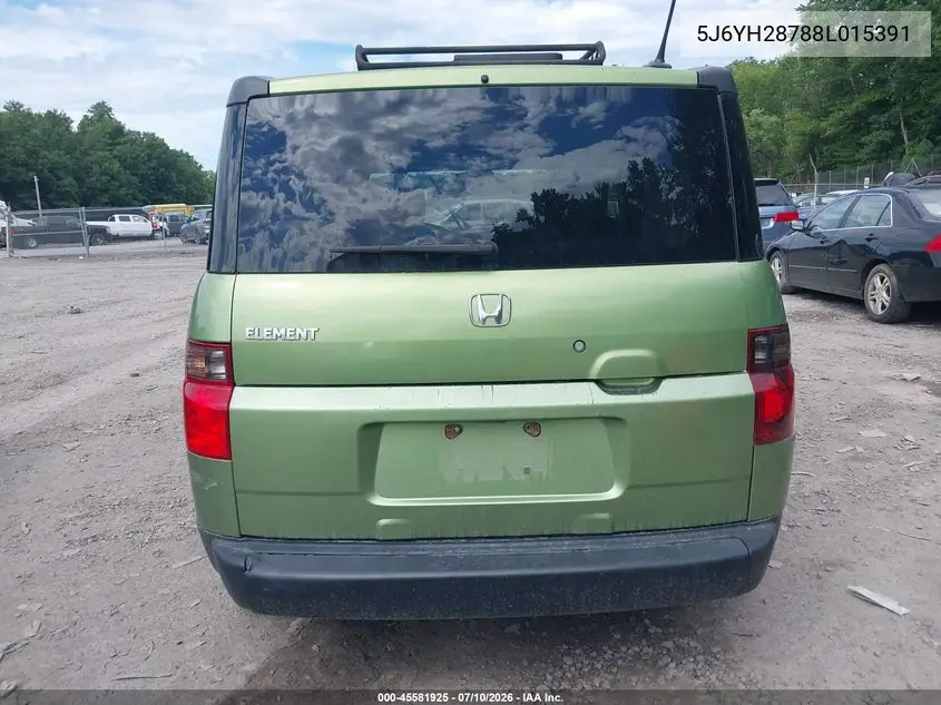 2008 Honda Element Ex VIN: 5J6YH28788L015391 Lot: 45581925