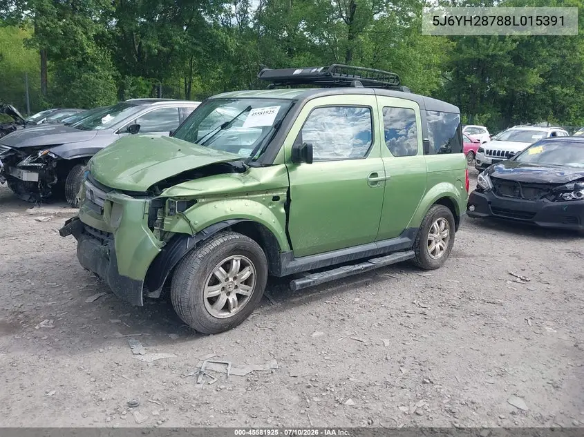 2008 Honda Element Ex VIN: 5J6YH28788L015391 Lot: 45581925