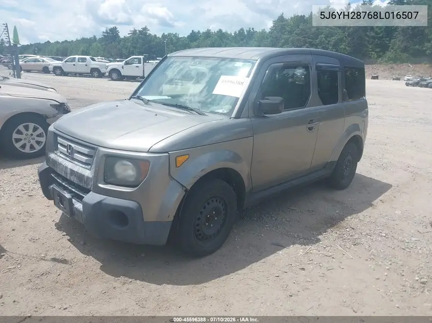 2008 Honda Element Ex VIN: 5J6YH28768L016507 Lot: 45596388