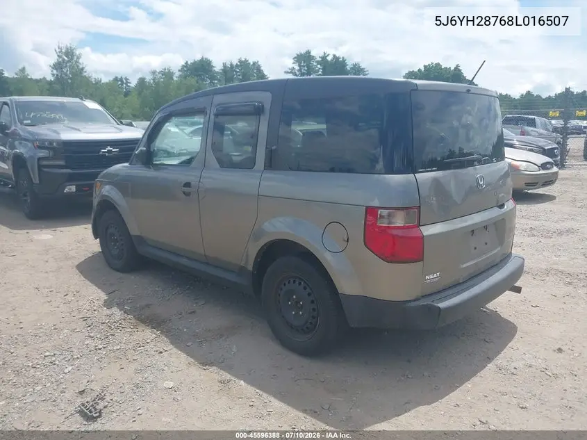 2008 Honda Element Ex VIN: 5J6YH28768L016507 Lot: 45596388